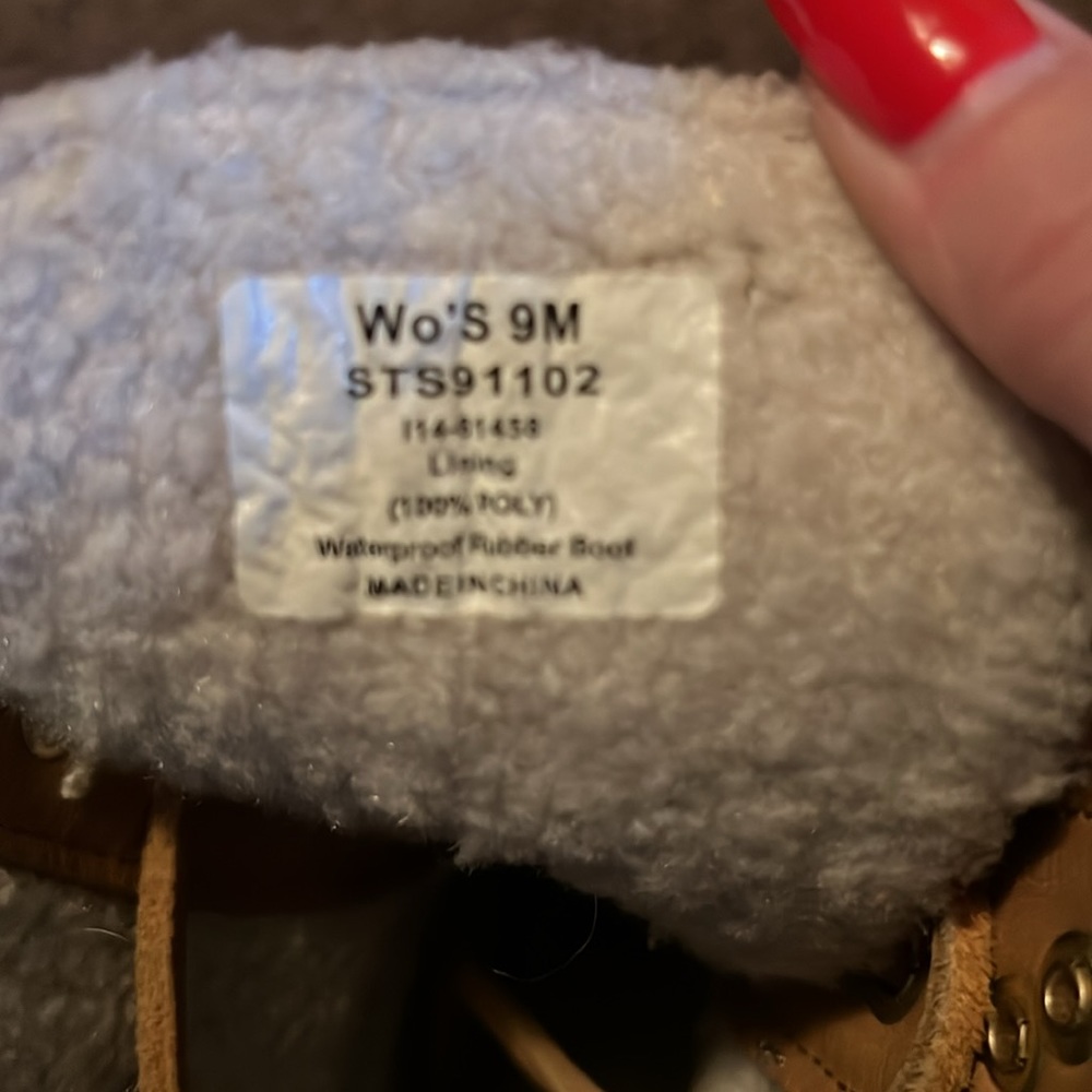 Sperry Fleece Lined Duck Womens Size 9 - image 3